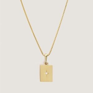 14k Kinn Studio Mini North Star Diamond Pendant + Chain 💎